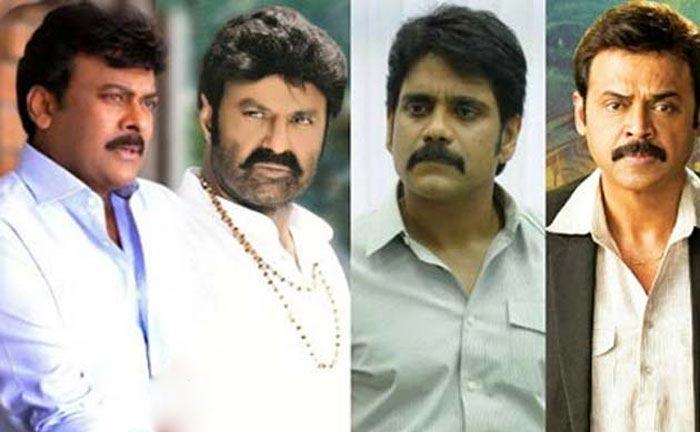 Why Balayya, Nag, Venky Not Competing Chiranjeevi?