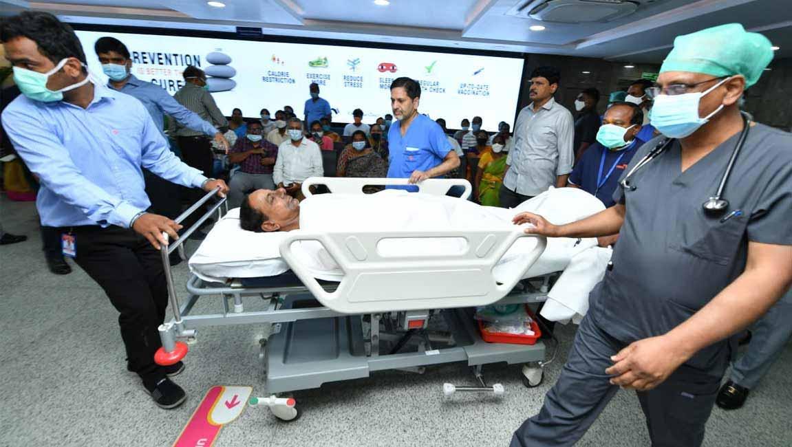KCR admitted to AIG Hospital