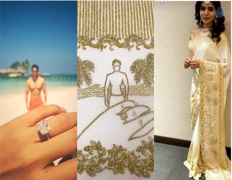 Behind Samanta's Engagement Saree!