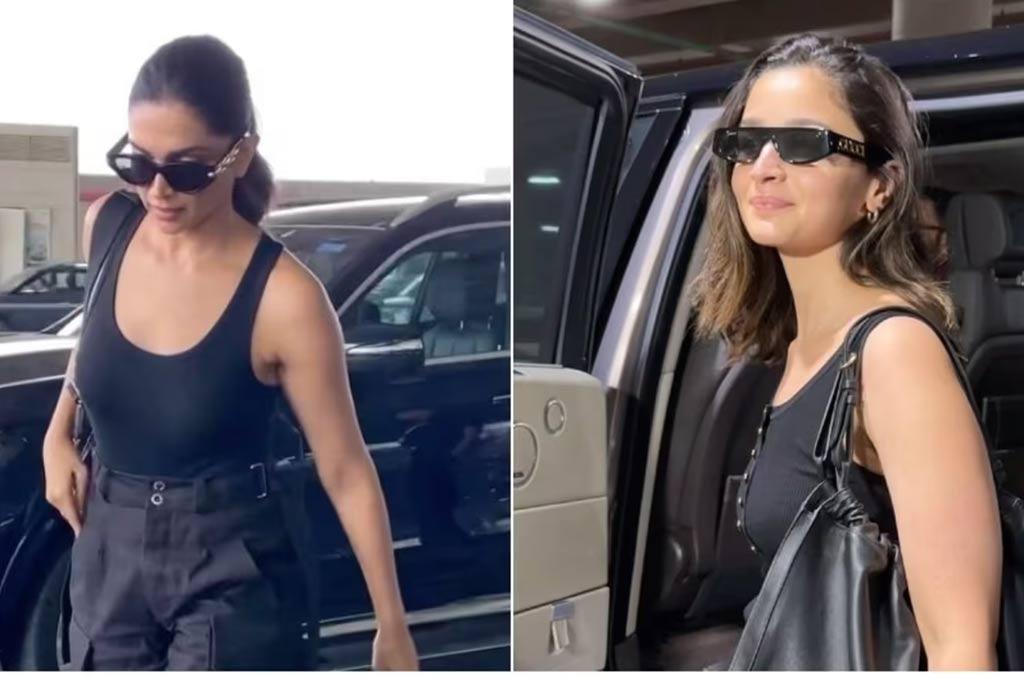 Deepika, Alia Bhatt clicked at the Mumbai Airport