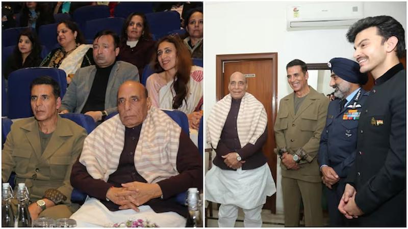 Defence Minister Rajnath Singh praises Akshay Sky Force