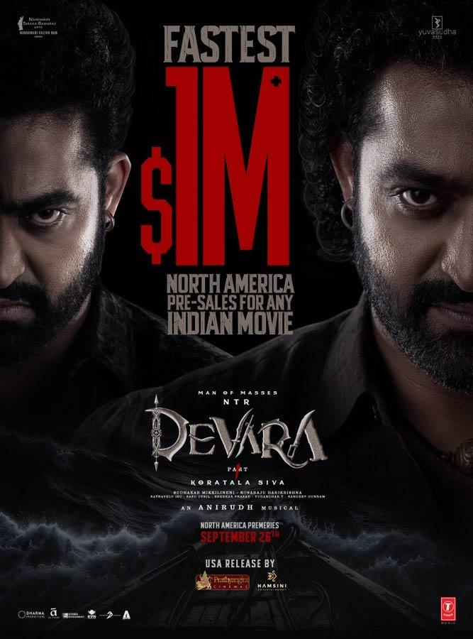 Devara Part 1 Crosses $1 Million In Pre Sales