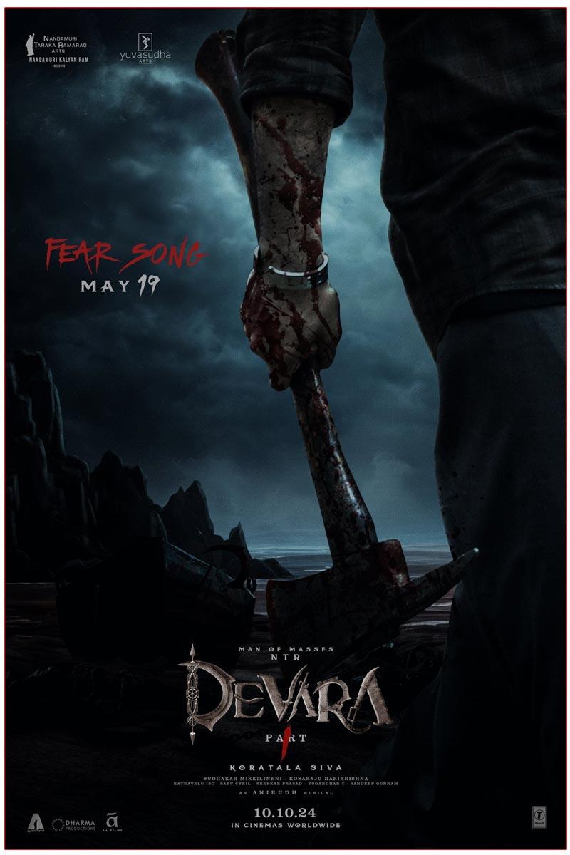 NTR Devara First Single Fear Song On May 19