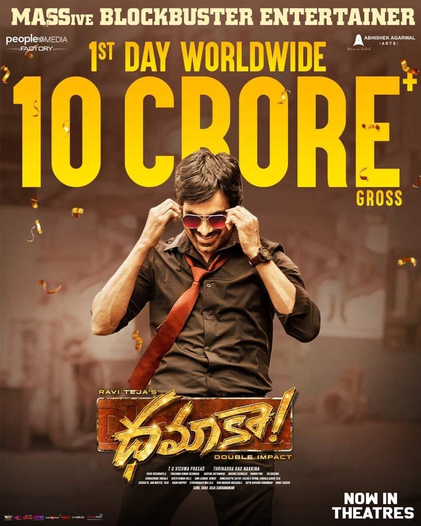 Dhamaka Day 1 collections