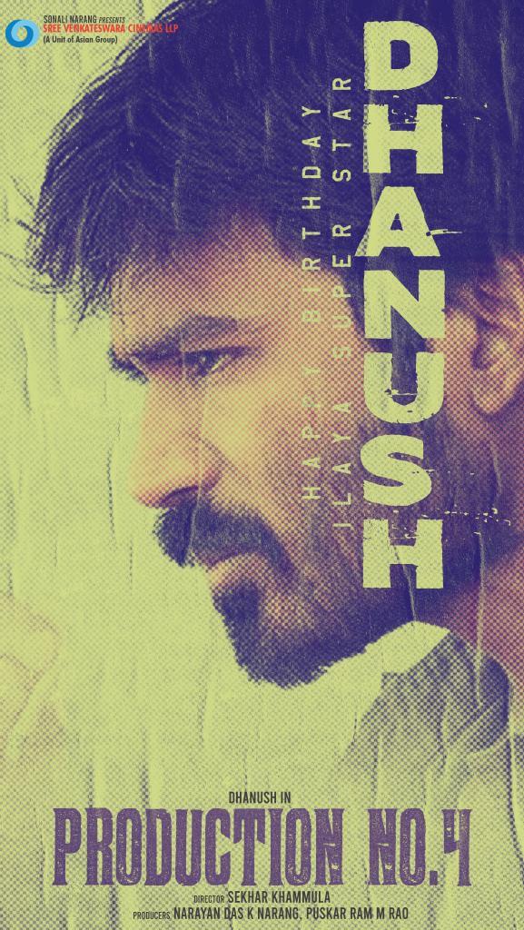 Dhanush-Sekhar Kammula's intense look makes an impact