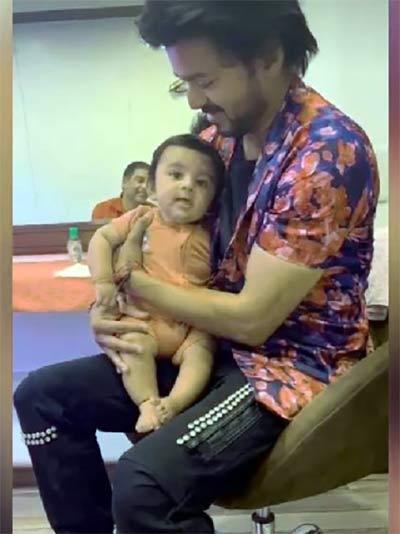 Dil Raju Son Anvy Reddy enjoyed Varasudu