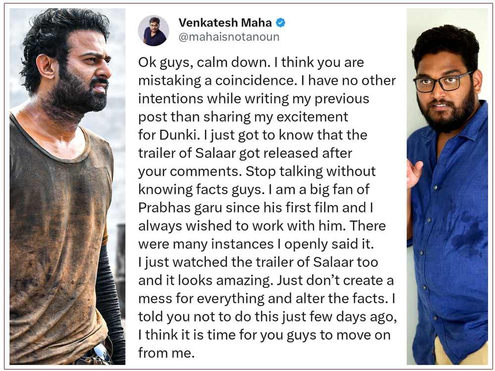 Venkatesh Maha engulfed in Salaar fire
