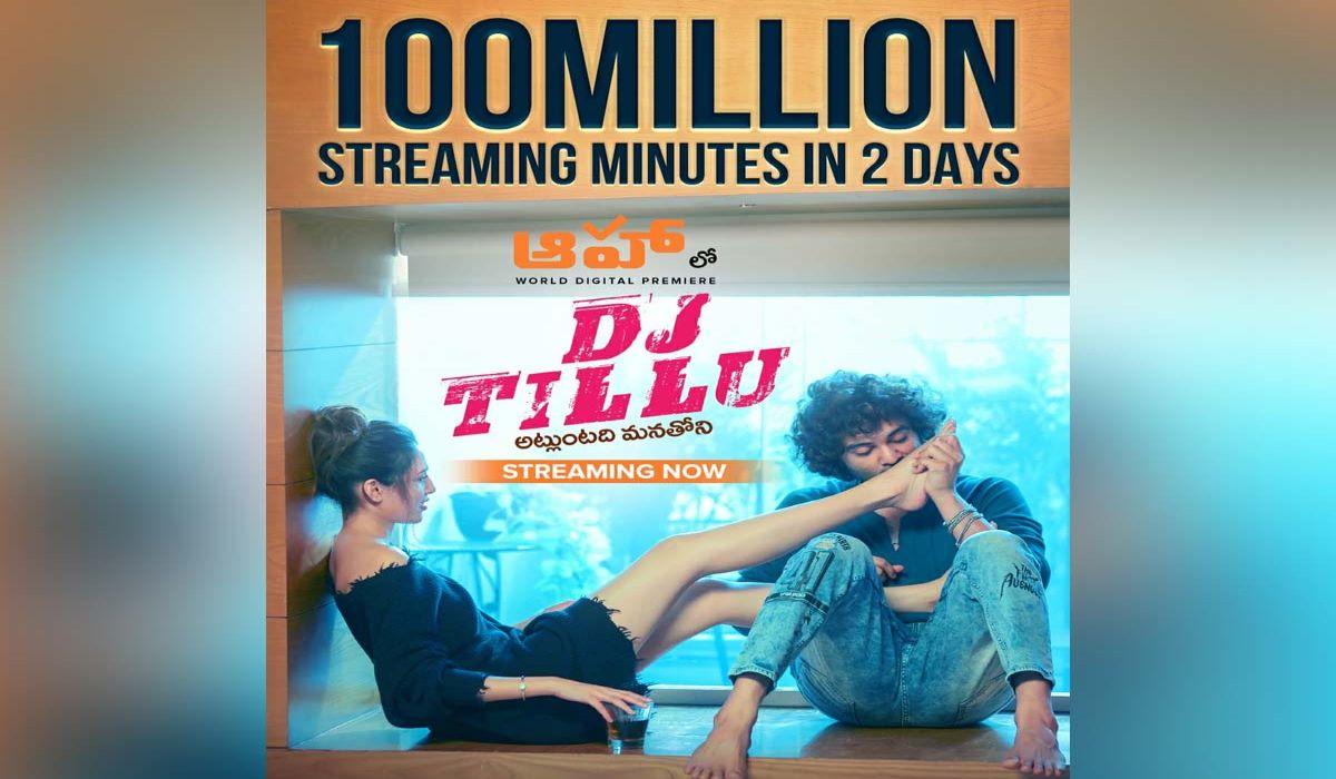 DJ Tillu's sensation on OTT