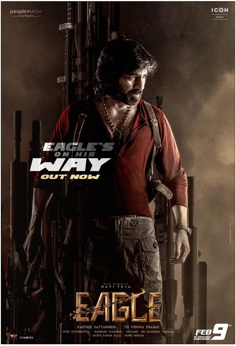 Eagle On His Way From Ravi Teja Eagle Is Out