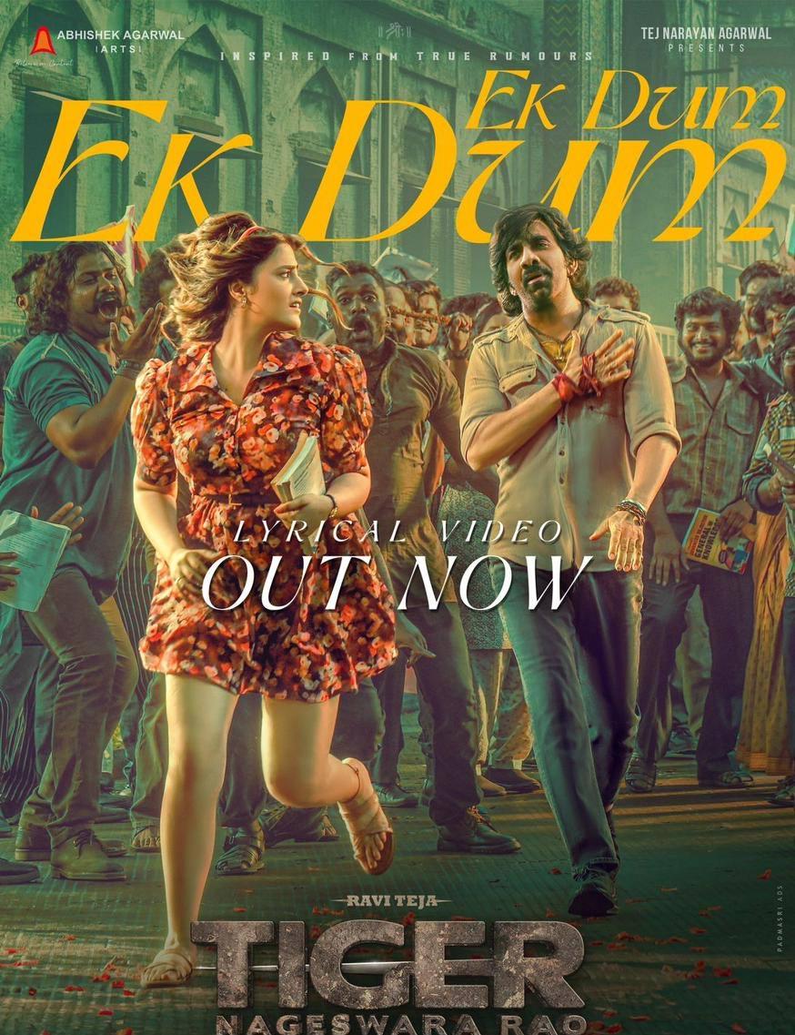 Peppy Song Ek Dum From Tiger Nageswara Rao