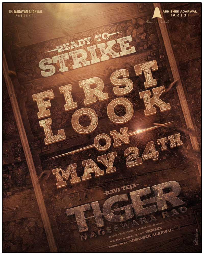 Tiger Nageswara Rao first look on 24 May 2023