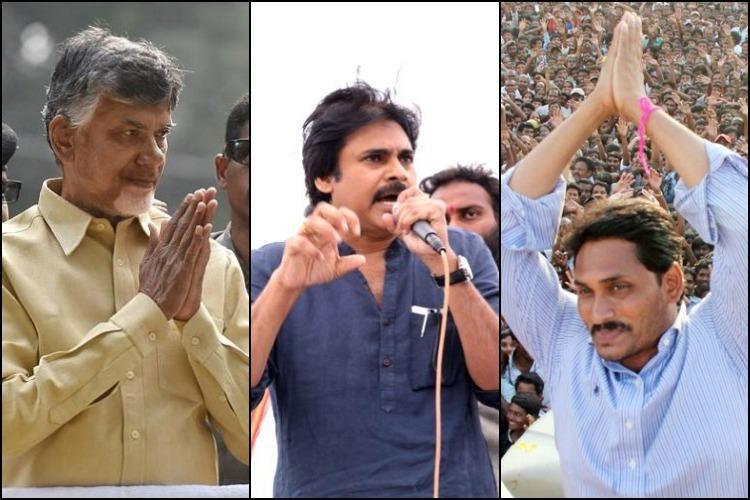 Pawan 0%, Jagan 50%, Naidu 100%