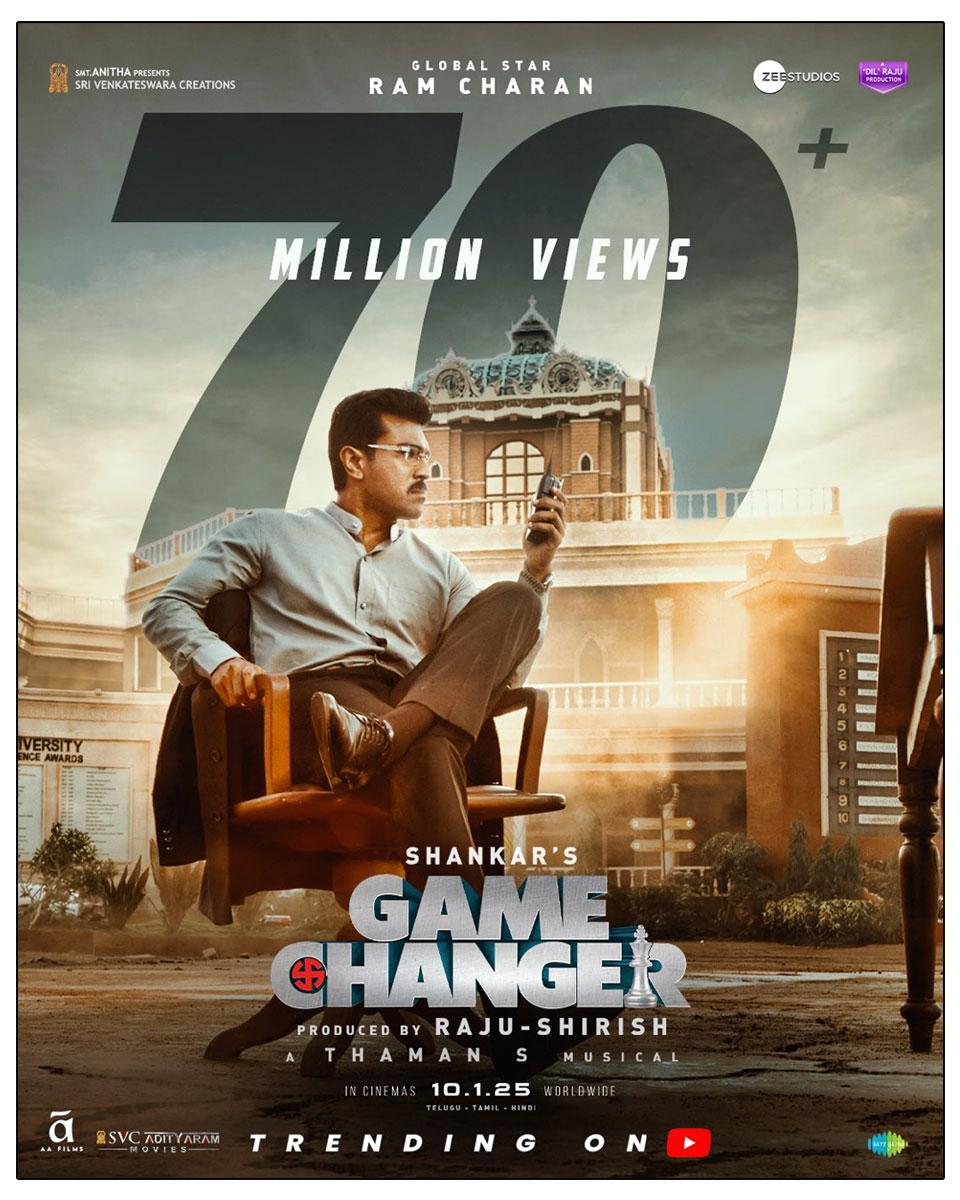 Game Changer Teaser Crosses 70 Million Views In 24 Hours