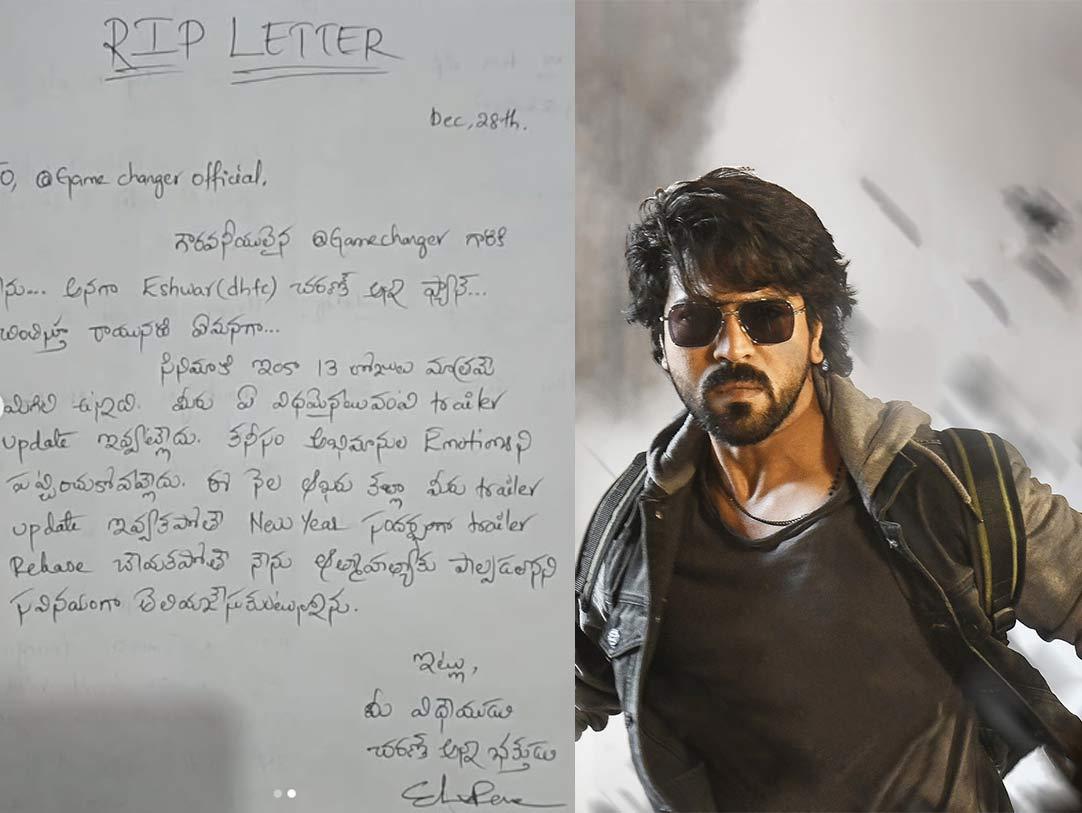 Fan letter shocks Game Changer