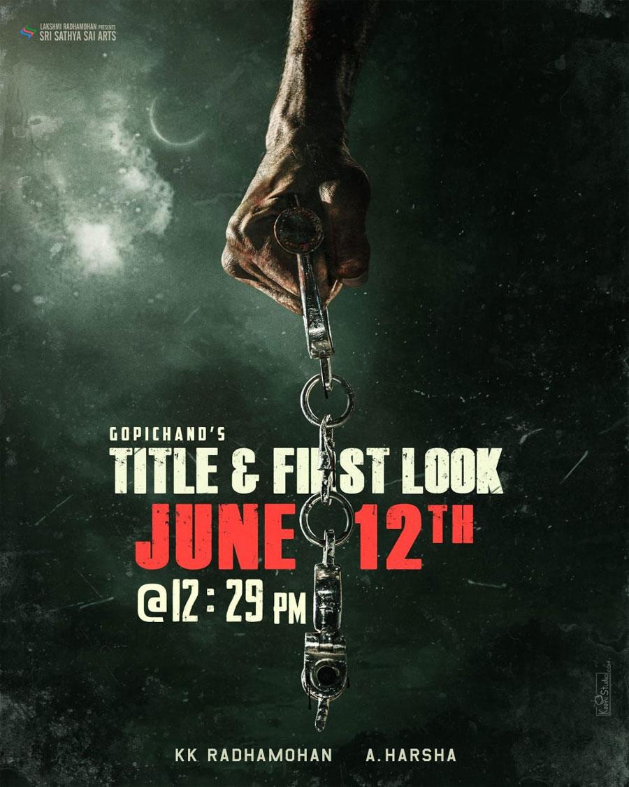 Gopichand 31 Title First Look Will Be Out Tomorrow