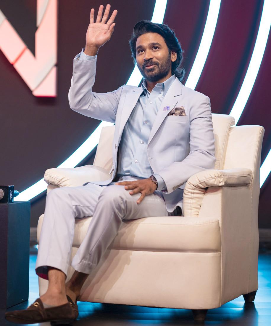 Gray Man director-duo, Anthony and Joe Russo with Dhanush in Mumbai