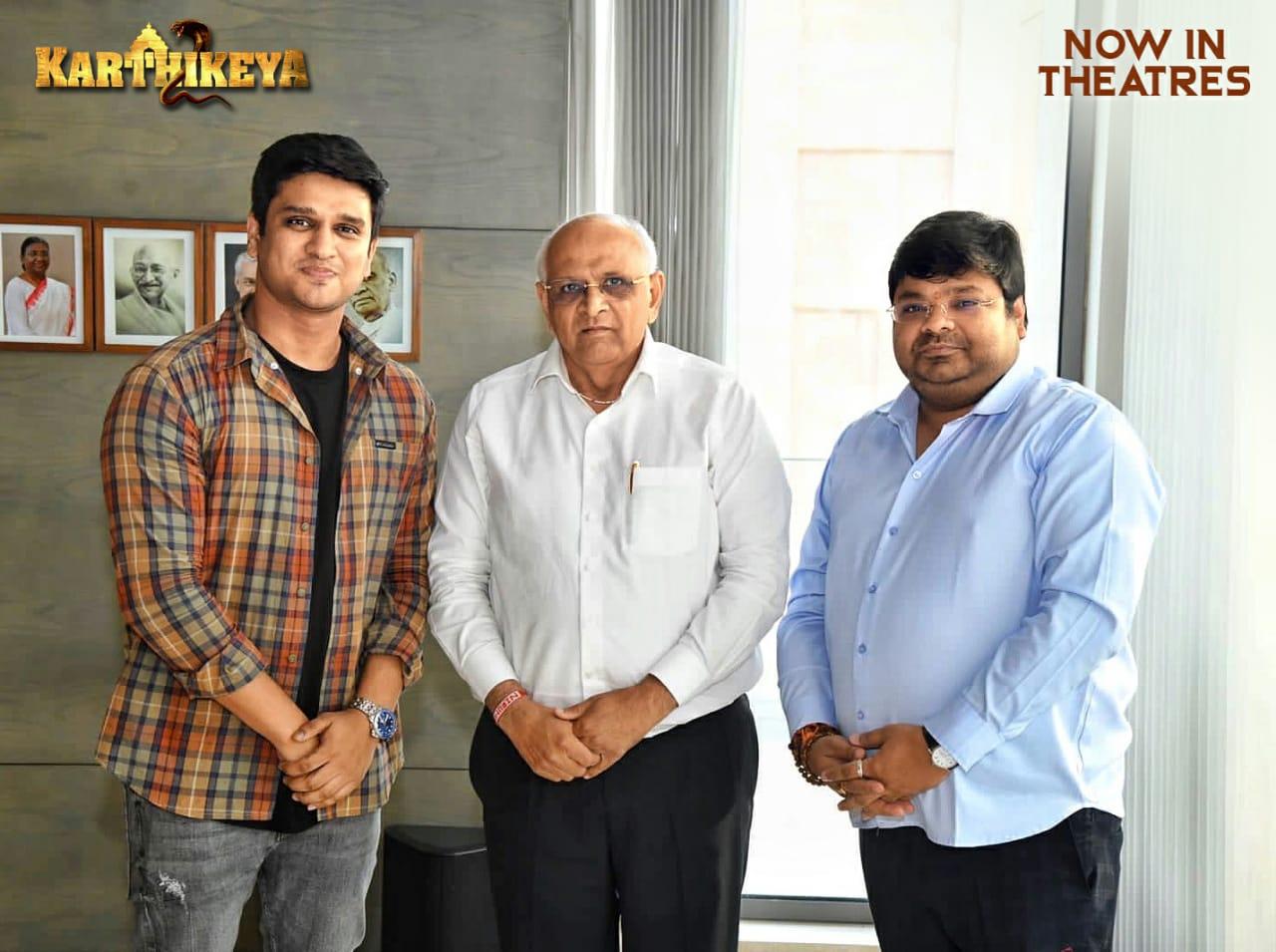 Gujarat CM appreciates Karthikeya 2