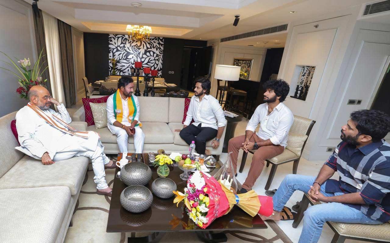 HanuMan team with Home Minister Amit Shah