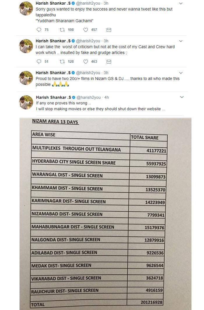 Harish Shankar Declares YUDDHAM
