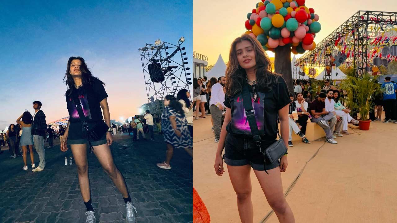 Hebah Patel turns hot in black