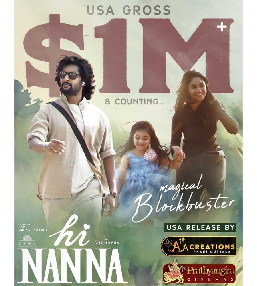 Hi Nanna Emerges As 9th Million Dollar Movie For Nani