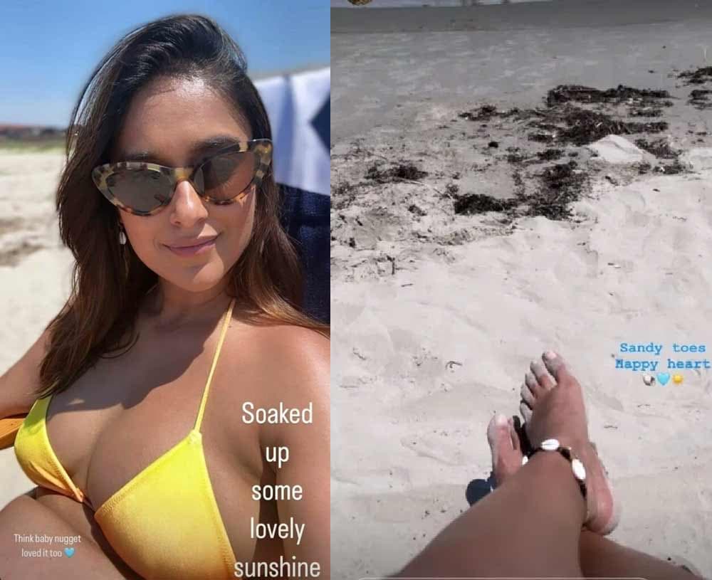Ileana says hello in a Yellow Bikini