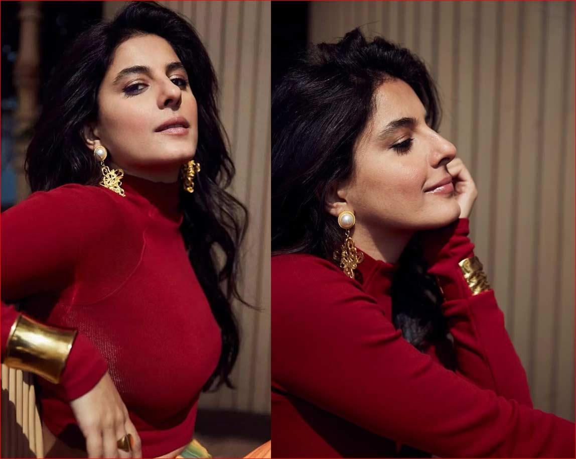 Isha Talwar illuminates in red