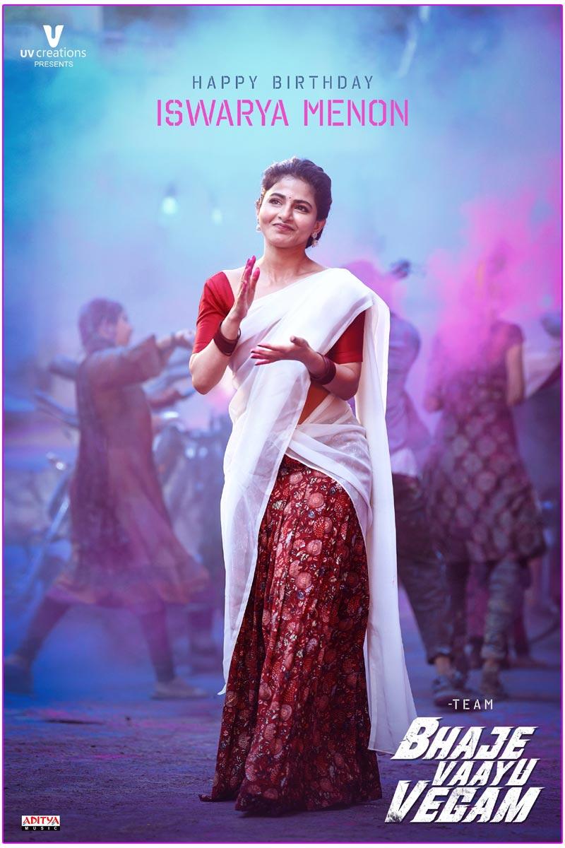 Bhaje Vaayu Vegam Makers Celebrate Iswarya Menon Birthday