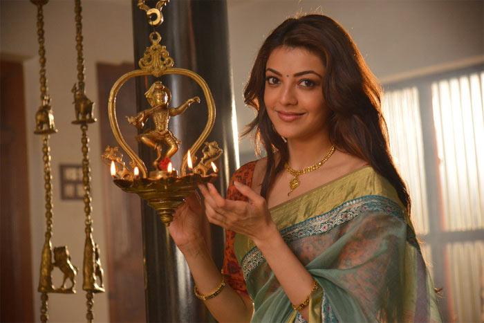 Kajal Younger Looks In Saree!