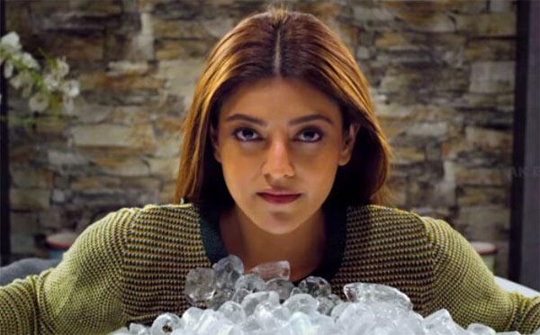 Kajal Stunts With 200 Kgs Ice Cubes