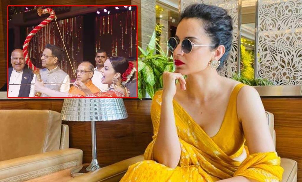 Kangana the first woman to burn Ravan effigy