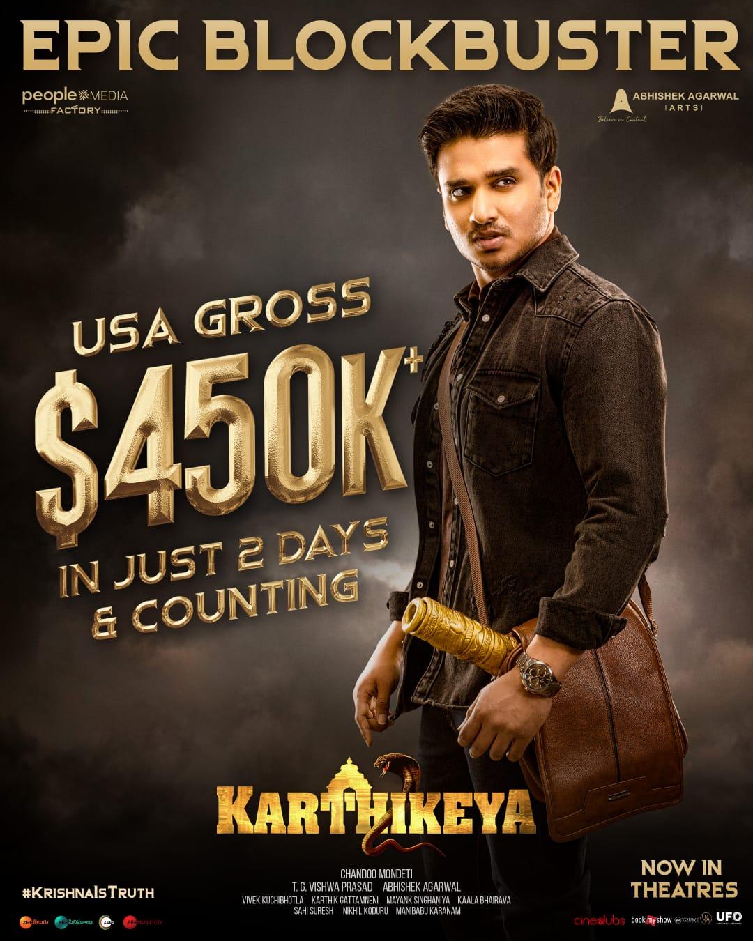 Karthikeya 2 sensation in USA
