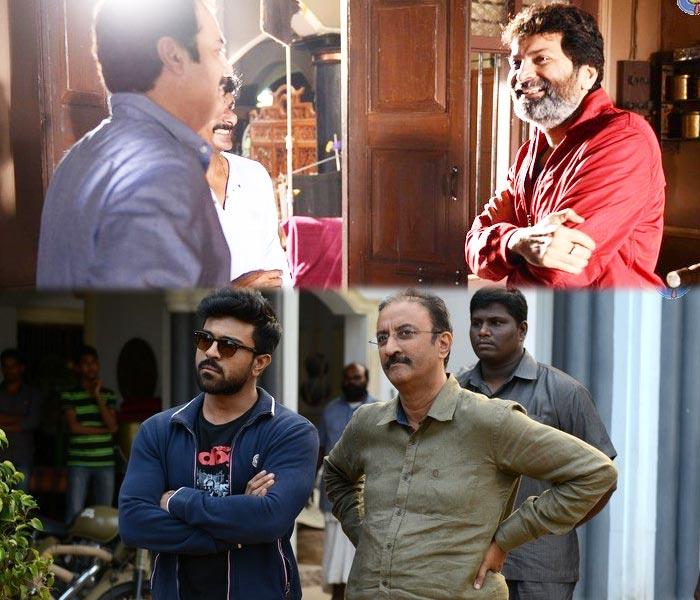 Josh Pic: Charan, Trivikram @ Katama Rayudu