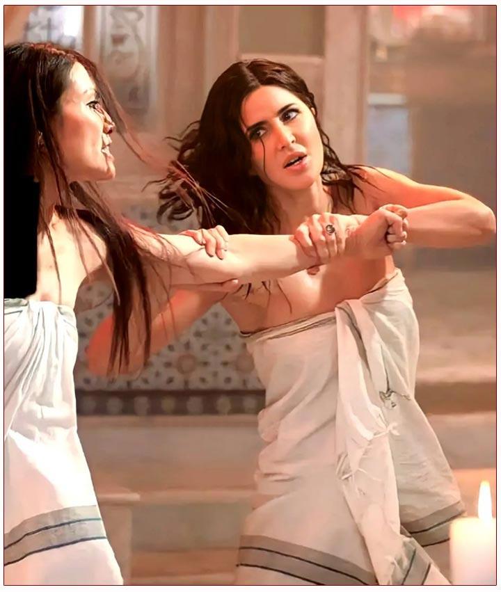Katrina Kaif in tears during Tiger 3 towel fight
