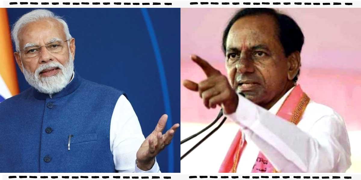 PM Modi and CM KCR included in a bitter war