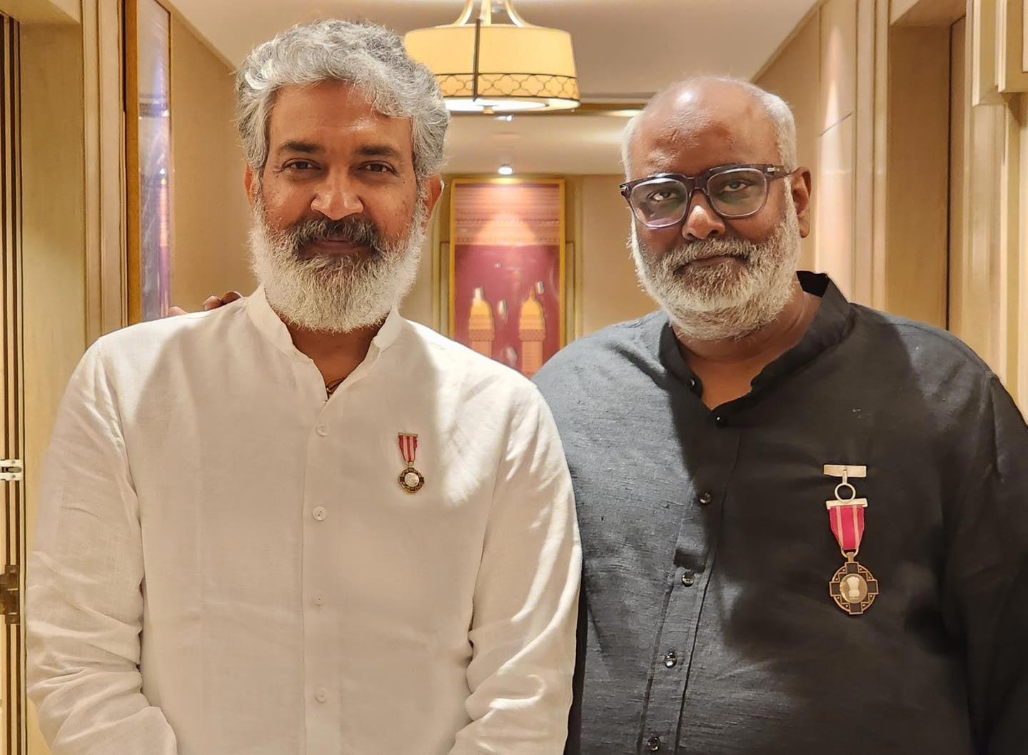 Keeravani receives Padma Shri, and Rajamouli is ecstatic
