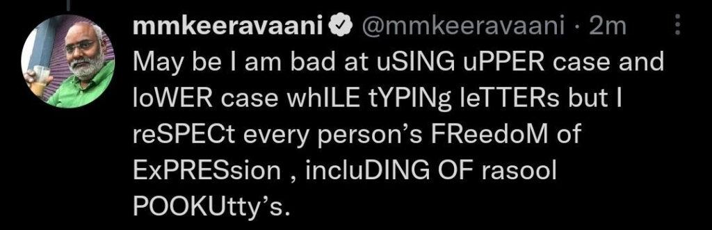 RRR insult: Keeravani's reaction triggers discussion