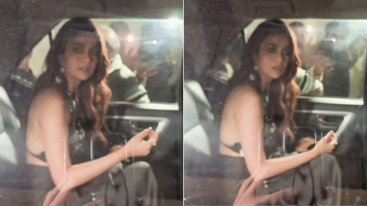 Keerthy Suresh sandwiched between her team and paps