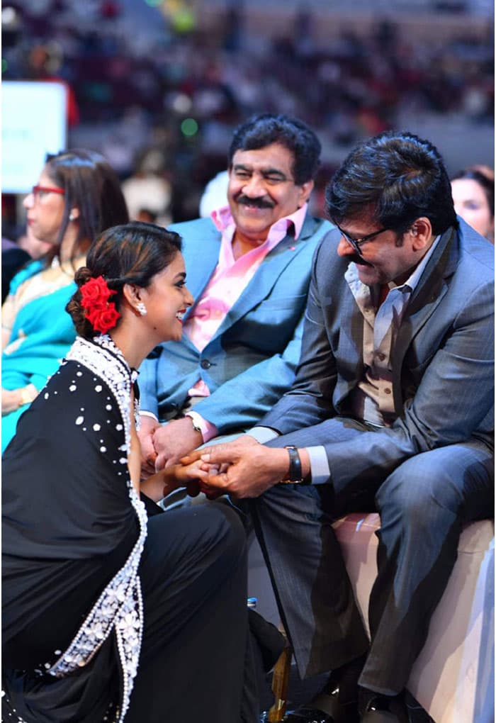 Mahanati with Megastar