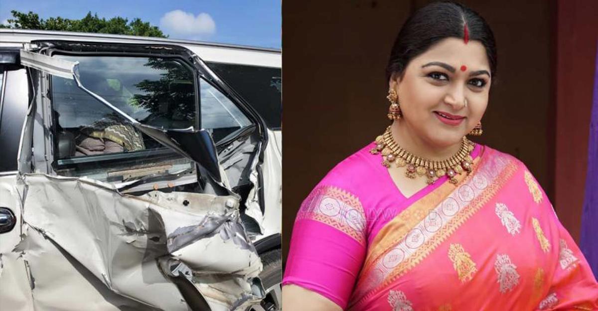 Khushbu Sundar Meets With Car Accident