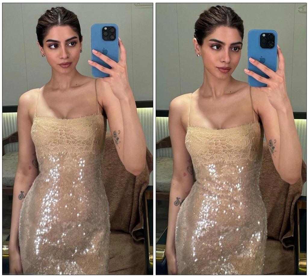 Khushi Kapoor Blows All In Bodycon Dress