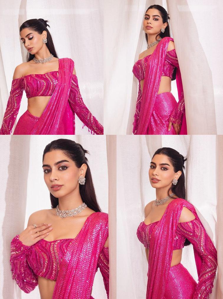 Khushi Kapoor passionate vibes in pink