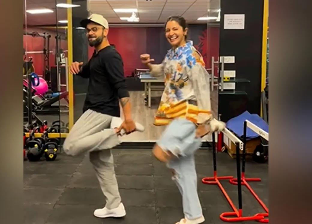 Kohli fails to match Anushka dance moves