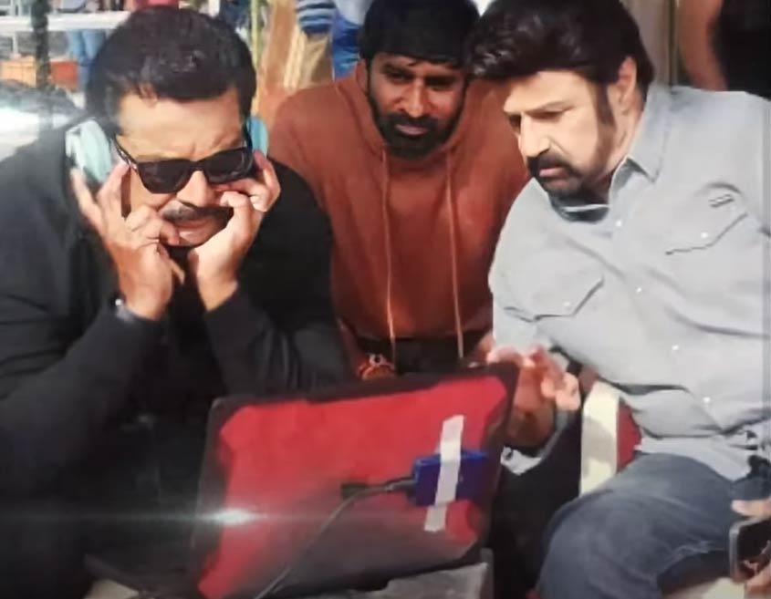 Sarath Kumar in Veera Simha Reddy sets