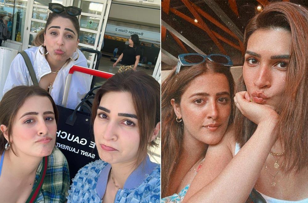 Kriti Sanon And Nupur Sanon Enjoying Chaotic Nights