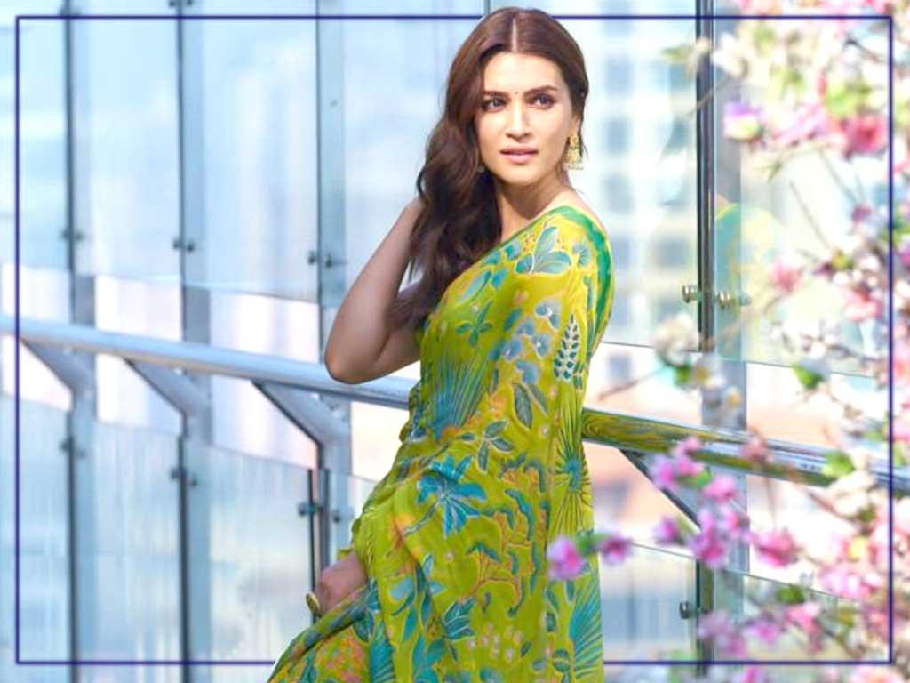 Kriti Sanon captivates in a green saree