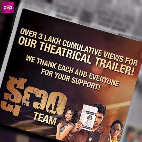 Good Response for Kshanam Trailer!
