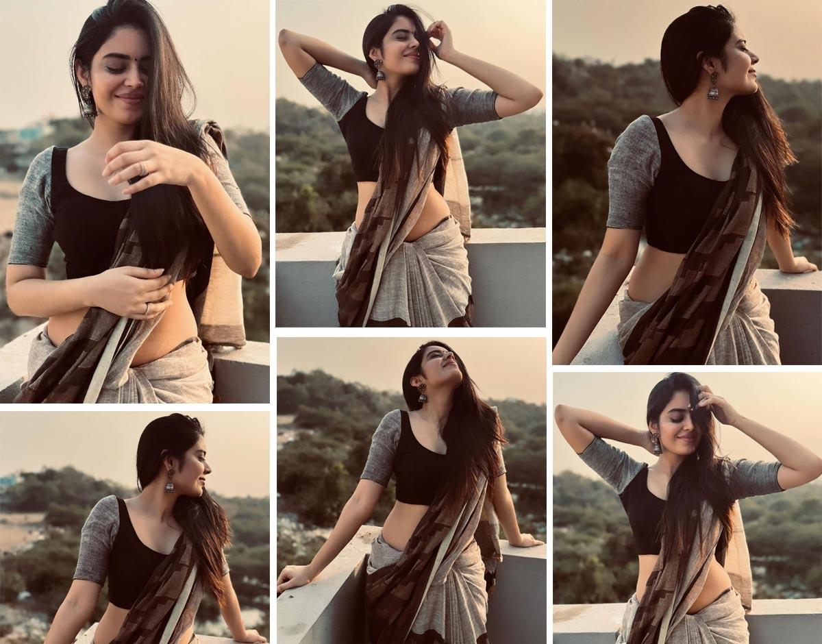 Kushitha Kallapu Turns Sensuous In A Saree