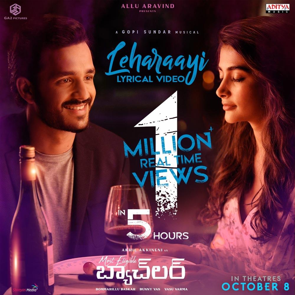 Most Eligible Bachelor's Leharaayi song spreads lovely romance