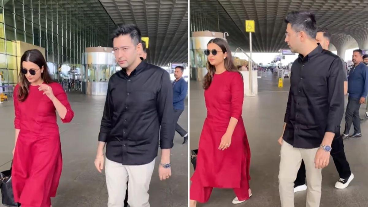 Love Birds Parineeti Chopra, Raghav spotted ahead of engagement